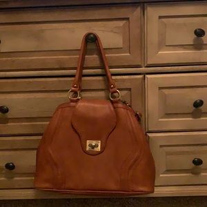 Genuine Leather Diaper Bag w/changing pad